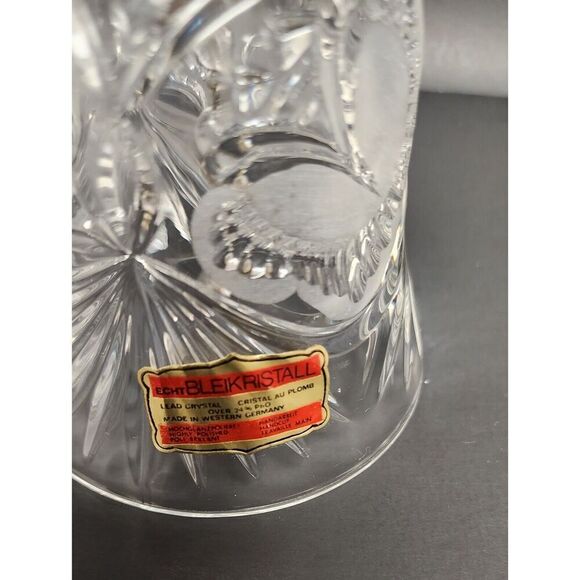 HOFBAUER BLEIKRISTALL GERMANY CLEAR CRYSTAL BYRDS COLLECTION 8" DINNER BELL - Picture 3 of 4